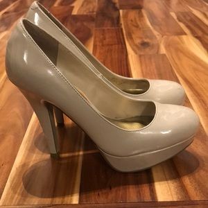 Size 8.5 Patent Platform Heels by GUESS